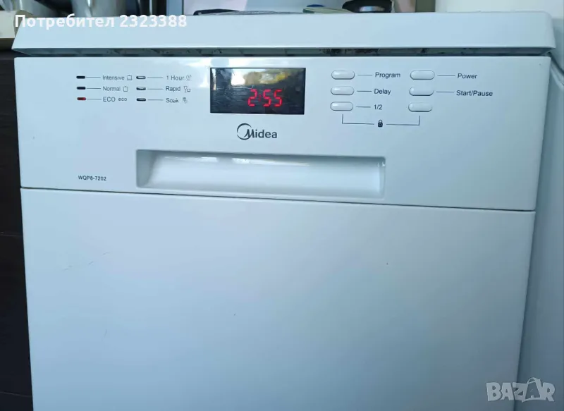 Продавам изгодно свободностояща съдомиялна машина Midea 45 см, снимка 1