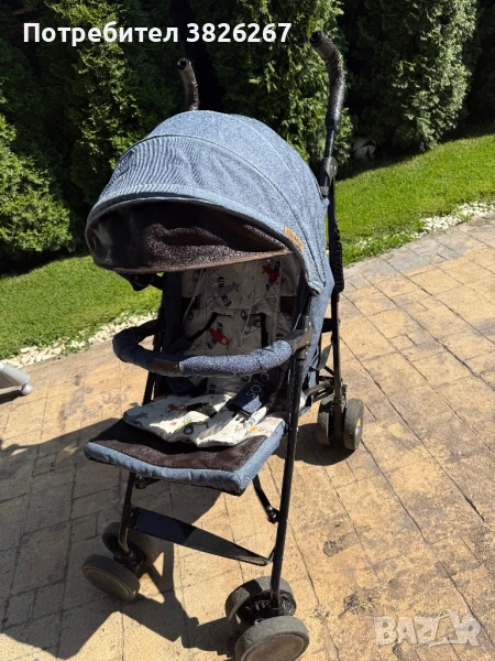 Лятна бебешка количка Chipolino СОФИЯ Деним, снимка 1