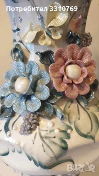 Голяма порцеланова ваза., снимка 1