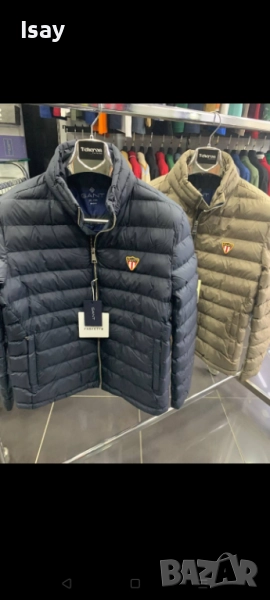 Мъжко яке GANT в тъмно син цвят 3ХЛ последен размер , снимка 1