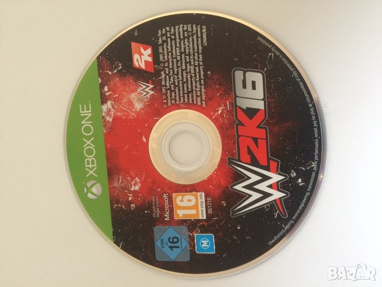 WWE 2K16 - Xbox One /Само Диск/, снимка 1