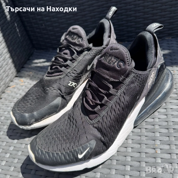 €160 Мъжки маратонки Nike Air Max 270 Black Gym Running кецове за бягане черни EU 45 / US 11.5 , снимка 1