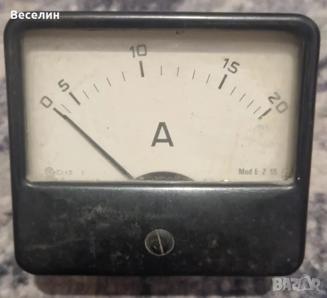 Стрелкови амперметър 20А, снимка 1