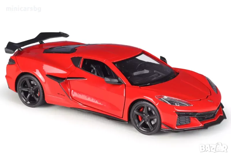1:24 Метални колички: 2023 Chevrolet Corvette Z06 Welly, снимка 1