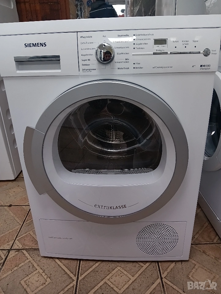 Сушилня с термопомпа Сименс Siemens IQ 590 8кг с две години гаранция!, снимка 1