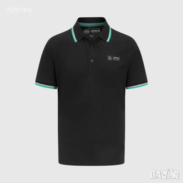 Mercedes AMG Polo Shirt - Оригинална мъжка тениска с яка р-р XL, снимка 1