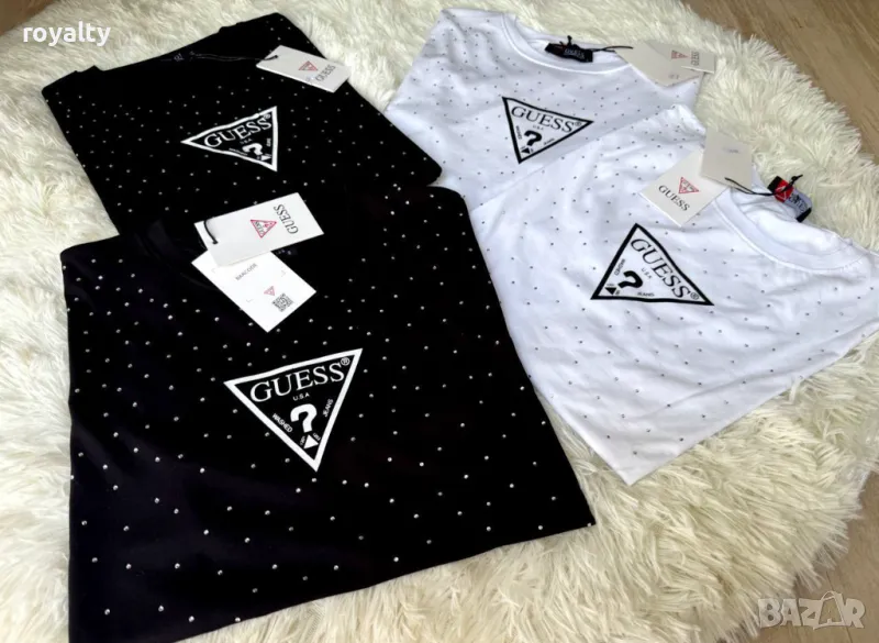 Памучни дамски тениски Guess , снимка 1