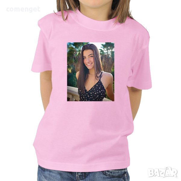 Детски тениски ЧАРЛИ CHARLI D'AMELIO Photo 3 модела! Или с ТВОЯ идея!, снимка 1