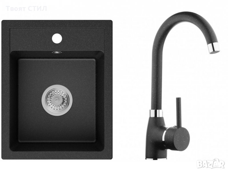 Гранитна мивка Рига + Смесител 5000 , снимка 1