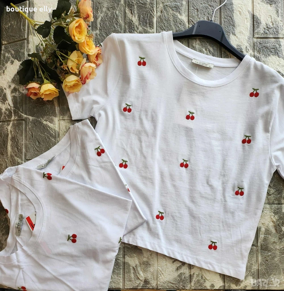 дамска къса тениска, снимка 1