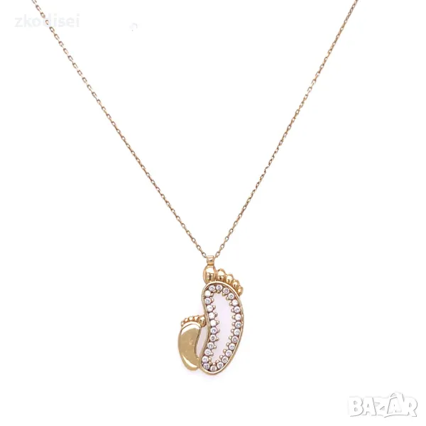 Златно колие 2,19гр. 22,0см. 14кр. проба:585 модел:29972-5, снимка 1