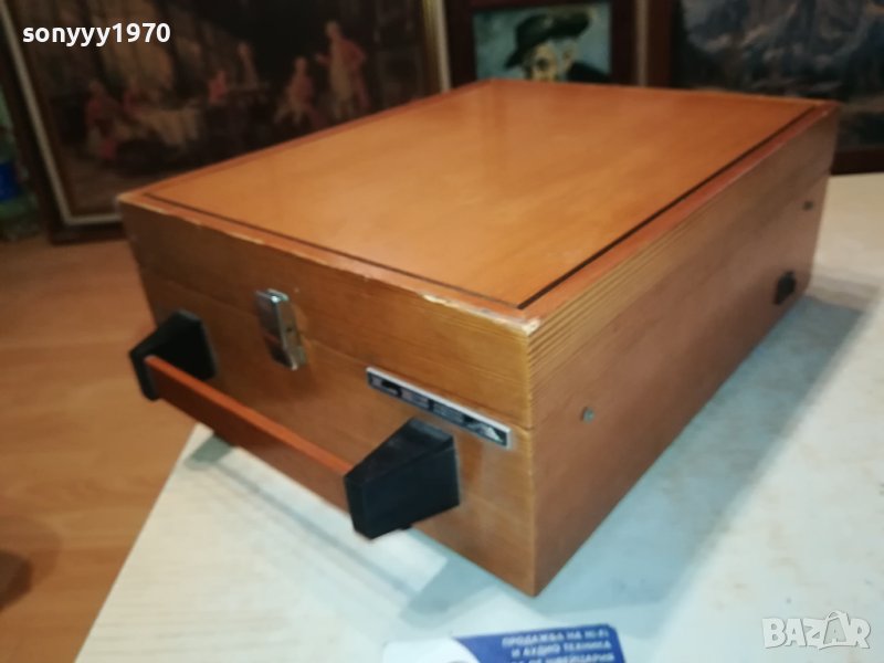 ДЪРВЕН КУФАР-РЕТРО ГРАМОФОН-АНТИКА 1012230822, снимка 1