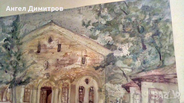 Ивелин Любенов картина акварел , снимка 2 - Картини - 38970353