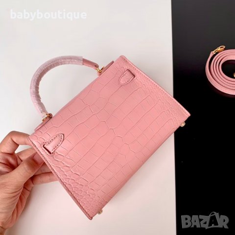 Hermes Kelly Mini Pink, снимка 5 - Чанти - 36780415