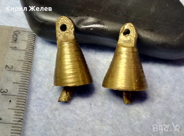 ДВЕ МАЛКИ МЕСИНГОВИ КАМБАНКИ ЧАНЧЕТА За КОЛЕКЦИЯ ТЕМАТИЧНА ДЕКОРАЦИЯ 50207