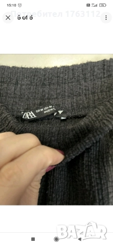 Зара дамски сет, панталон М размер, блуза С, нов, снимка 3 - Комплекти - 52402429