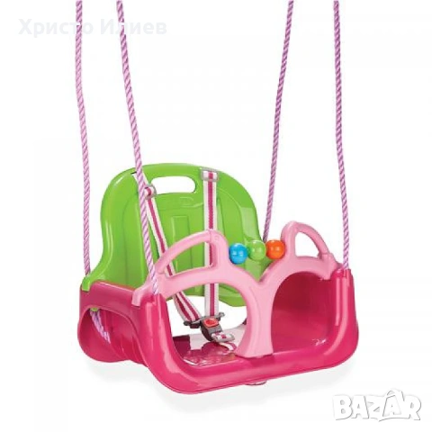 Детска люлка розова 3 в 1