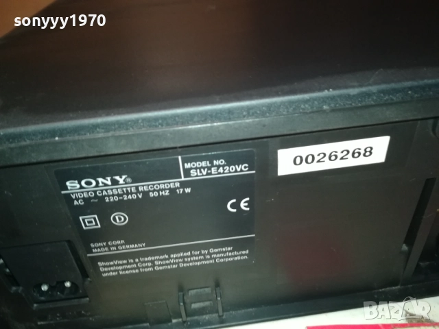 SONY SLV-E420VC VIDEO MADE IN GERMANY 2810251930, снимка 16 - Плейъри, домашно кино, прожектори - 52215694