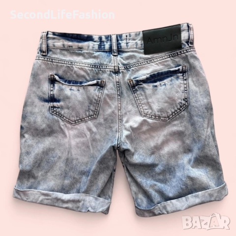 Дамски дънкови къси панталони Madness Nat’l изтъркани размер 25, снимка 2 - Дънки - 52806021