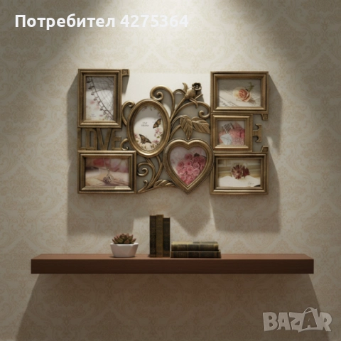 Любовна Феерия – декоративна фоторамка за 7 снимки, снимка 3 - Декорация за дома - 52261943