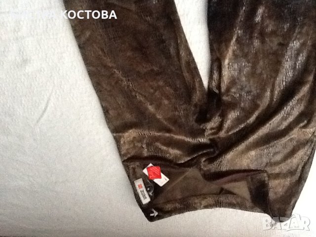 Дамски екстравагантен панталон с леопардови орнаменти -нов, снимка 1 - Панталони - 28988796