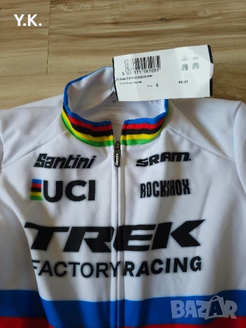 Оригинален мъжки вело гащеризон Santini Trek Factory Racing World Champion, снимка 5 - Други - 50562722