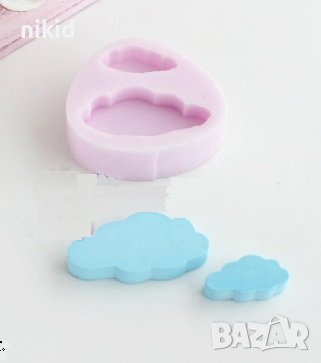2 Облака малки Облачета облаци облак силиконов молд форма фондан шоколад гипс 