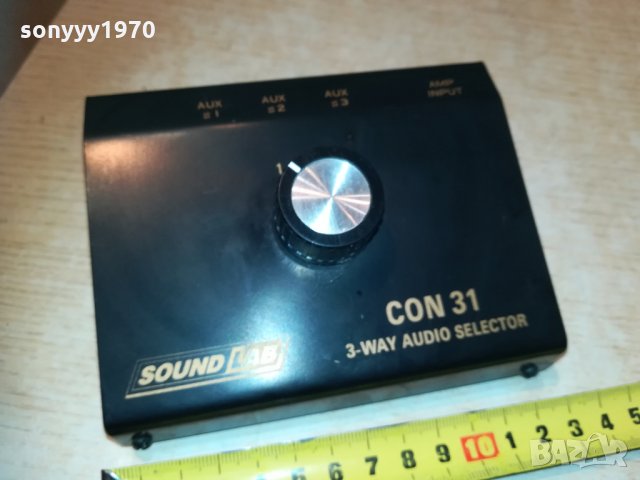 soundlab con 31-3way audio selector-внос germany 1005212031, снимка 3 - Ресийвъри, усилватели, смесителни пултове - 32829906