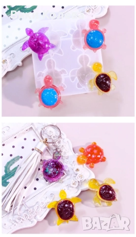 Силиконов молд “Малки костенурки”, снимка 5 - Форми - 51962695