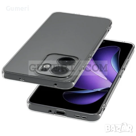  Oppo Reno13 F 5G Силиконов Гръб Със Защита За Задната Камера - Прозрачен, снимка 2 - Калъфи, кейсове - 50504459