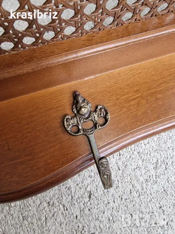 Масивна Етажерка-Закачалка- Естествен Ратан-внос от Германия!, снимка 5 - Етажерки - 48978048