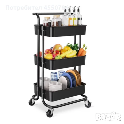 Подвижна етажерка на 3 нива , снимка 1