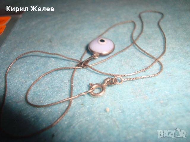 СРЕБЪРНО НЕЖНО ИТАЛИАНСКО КОЛИЕ СРЕБРО 925 ОКОТО на ФАТИМА МЕДАЛЬОН ПРОТИВ УРОКИ 3727, снимка 8 - Колиета, медальони, синджири - 34839721