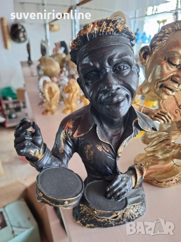 Декоративна статуетка музикант, снимка 3 - Статуетки - 39174578