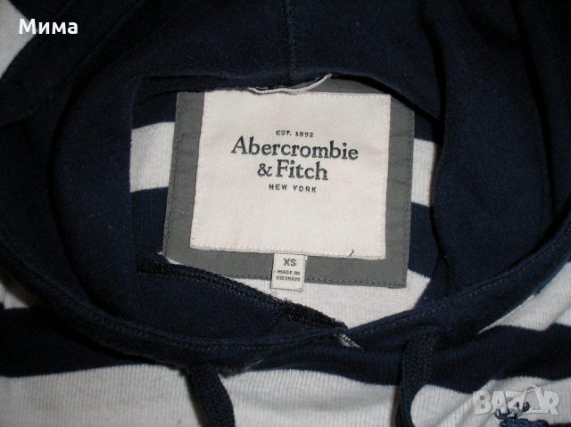 Блуза “Abercrombie & Fitch”, бяло и синьо райе, XS, 4 лв., снимка 3 - Детски Блузи и туники - 28612953