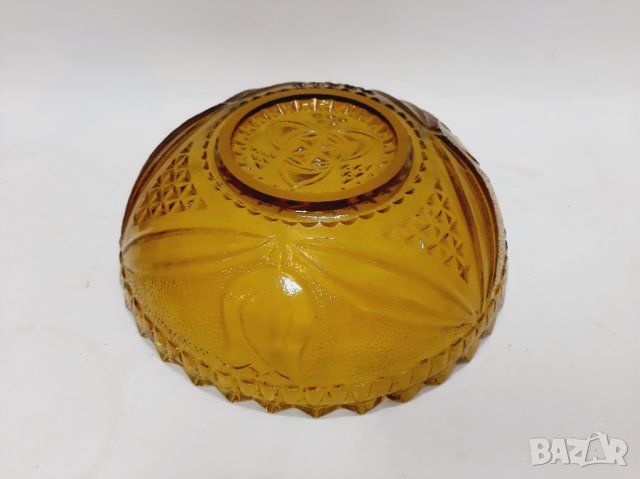 Стара стъклена фруктиера, цветно стъкло(7.2), снимка 7 - Антикварни и старинни предмети - 43567377