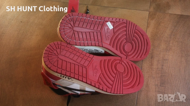 Off-White × Nike Air Jordan 1 Retro High The Ten "Chicago" AA3834-101 Размер EUR 44/UK 9 41-14-S, снимка 14 - Маратонки - 52666735