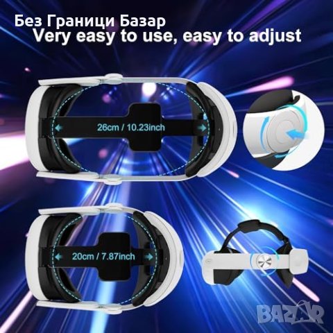 Нов Професионален VR Ремък за Quest 3 - Бърз Монтаж, Комфорт, снимка 4 - Друга електроника - 44062332
