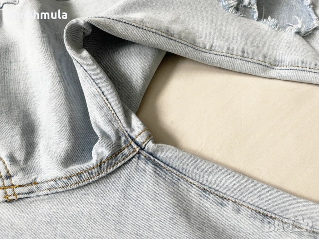 Светлосини накъсани дънки S/36, снимка 5 - Дънки - 53564881