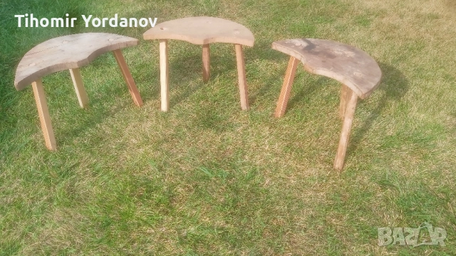 Трикрако столче -3 броя., снимка 5 - Антикварни и старинни предмети - 51500179