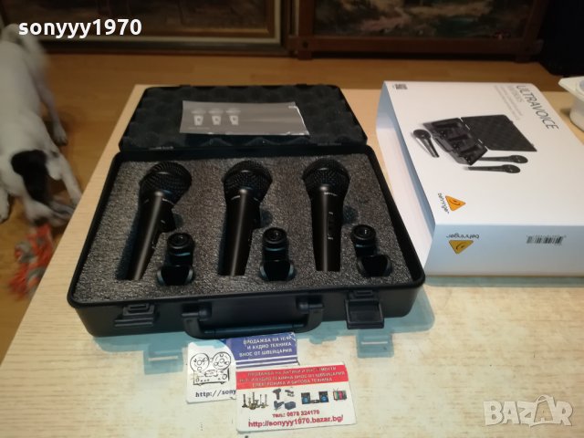 BEHRINGER-КУФАР С 3 МИКРОФОНА 2201222050, снимка 9 - Микрофони - 35526717
