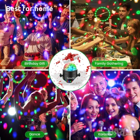 Диско светлини за партита, снимка 6 - Прожектори - 51056598