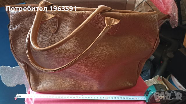 кожена дамска чанта, снимка 1 - Чанти - 44876441