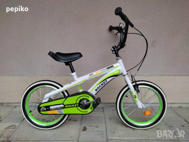 Продавам колела внос от Германия НОВ детски велосипед GREEN ROCKET BMX 16 цола, снимка 1 - Велосипеди - 43426877