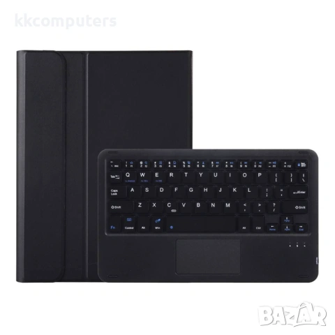 AM31-A Кожен Калъф с Bluetooth Клавиатура с Тъчпад за Lenovo Tab K11 Gen 2 / Idea Tab 11 2025 - Стой, снимка 6 - Калъфи, кейсове - 53072134