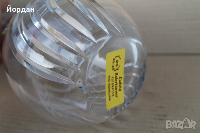 Немско кристално шише за алкохол, снимка 8 - Антикварни и старинни предмети - 43573477