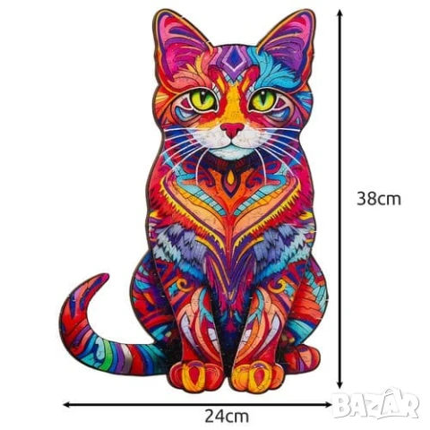 Дървен пъзел с животни / Детски дървени пъзели с животни - 3 модела, снимка 7 - Игри и пъзели - 47727714