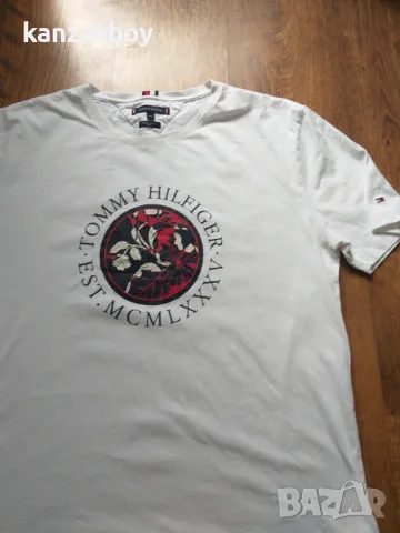 tommy hilfiger Bianco Regular Fit - страхотна мъжка тениска 3XL, снимка 7 - Тениски - 47412766