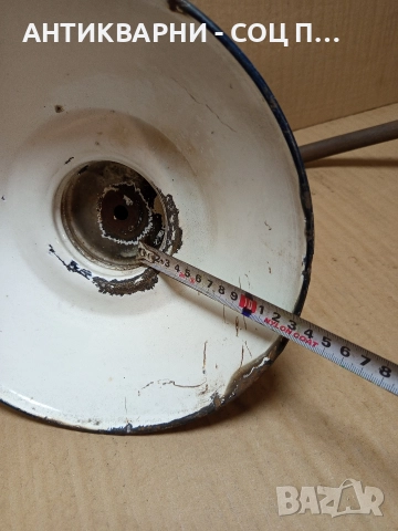 Соц Стара Емайлирана Лампа. , снимка 11 - Антикварни и старинни предмети - 52841209