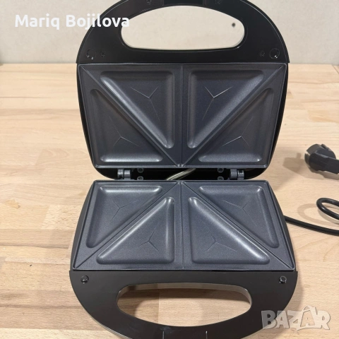 Уред за сандвичи Royal Swiss SLS1057C, 750W, незалепващи плочи, регулирем термостат, снимка 2 - Скари - 53150640